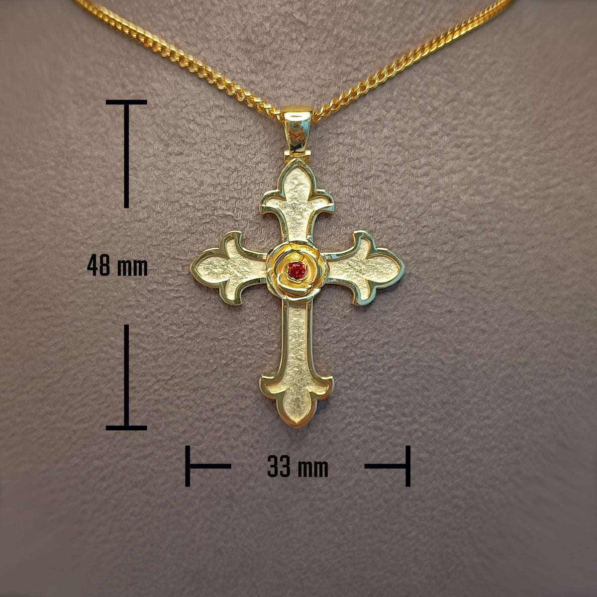 Rosen Kreuz】ros icon necklace Rose Cross Necklace , Rosicrucian